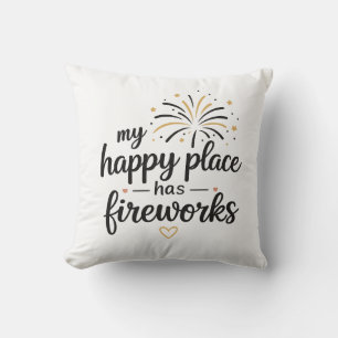 Mijn geluksoord heeft vuurwerk kussen