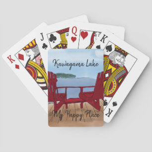 Mijn geluksplekje op maat pokerkaarten