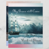 Mijn genade zal komen/mijn vrede zal Briefpapier k (Voorkant / Achterkant)