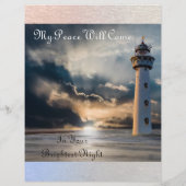 Mijn genade zal komen/mijn vrede zal Briefpapier k (Achterkant)