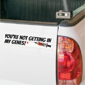 Mijn genen bumpersticker (Op Truck)