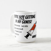 Mijn genen koffiemok (Voorkant links)