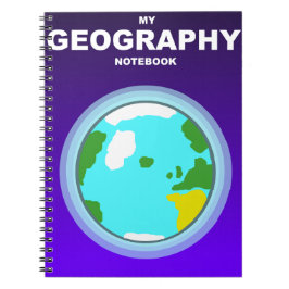 Mijn Geografie Notitieboek Wereldbol Journal