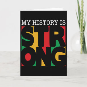 Mijn geschiedenis is sterk Zwarte Geschiedenis Maa Kaart