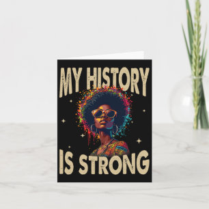 Mijn geschiedenis is sterk zwarte geschiedenis maa kaart