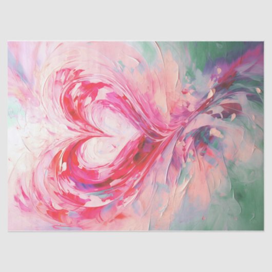 Mijn geschilderde hart, Uitdrukkingen van Liefde Tissuepapier (Voorkant)