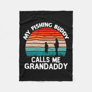 Mijn Geviste vriend noemt me Grandaddy Retro Fleece Deken