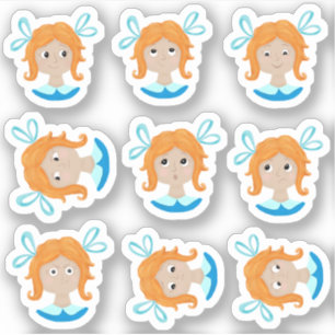 Mijn gevoelens Emoties Grafiek Meisjes Sticker