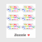 Mijn geweldige broer sticker (Vel)