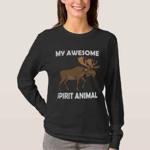 Mijn Geweldige Geest Dier Eland herten Herten Elan T-shirt