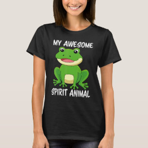 Mijn geweldige spirituele dier is een kikker amfib t-shirt
