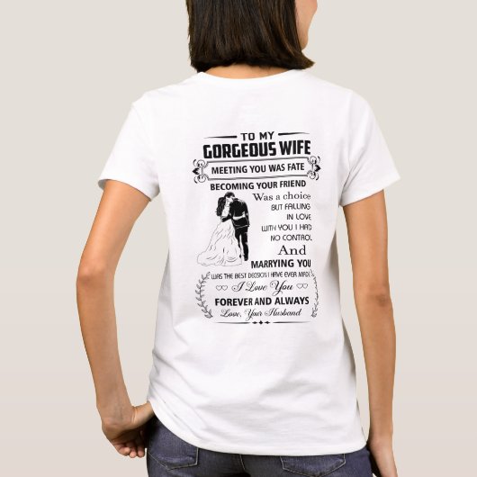 Mijn geweldige vrouw t-shirt (Achterkant)