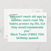 Mijn gewoontes briefkaart (Voorkant / Achterkant)