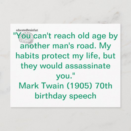 Mijn gewoontes briefkaart (Voorkant)