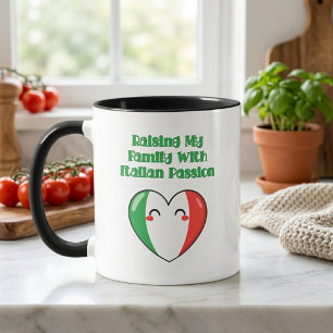 Mijn gezin opvoeden met Italiaanse passie ontwerp Mok