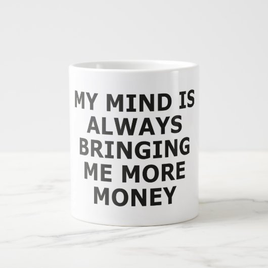 MIJN GEZINDHEID BRINGT ME ALTIJD MEER GELD EXTRA GROTE BEKER (Voorkant)