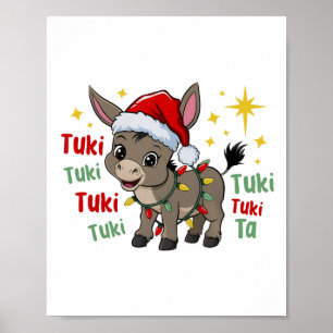 Mijn Gezonde Burrito Mexicaanse Kerst Ezel Spaans Poster