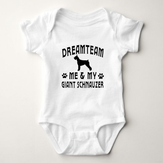 Mijn Giant Schnauzer Dog Romper (Voorkant)