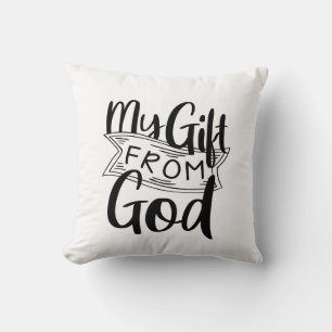 Mijn Gift van God Gospel Graphics Birth Blessing Kussen