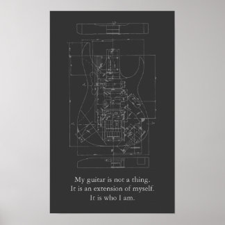 Mijn gitaar Poster