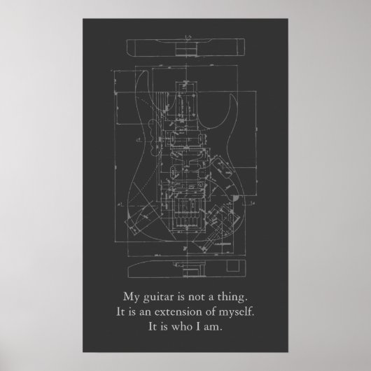 Mijn gitaar Poster (Voorkant)