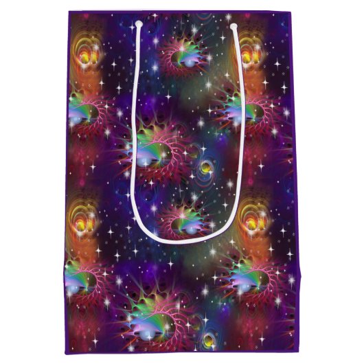 Mijn Glamoureus Funky Disco Pattern Medium Cadeauzakje (Achterkant)