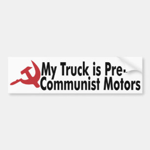 Mijn GM Truck is pre-communistische motoren Bumpersticker