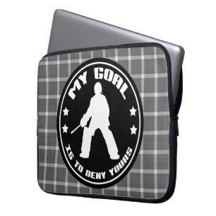 Mijn Goal Field Hockey Goalie Laptop Hoesje Sleeve