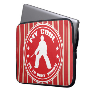 Mijn Goal Field Hockey Goalie-laptophoes Laptop Sleeve