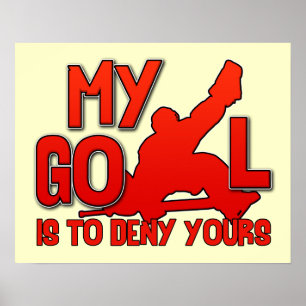 Mijn Goal Hockey Goalie Poster