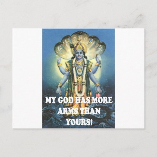mijn god briefkaart (Voorkant)