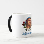 Mijn God is een geweldige God Magische Mok (Voorkant links)