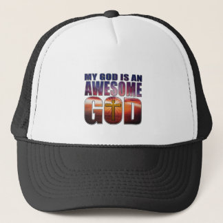 Mijn God is een GEWELDIGE GOD Trucker Pet