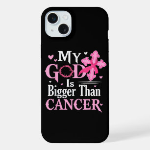 Mijn God is Groter Dan Borstkanker iPhone 15 Plus Case