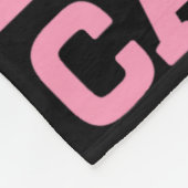 Mijn God is sterker dan borstkankerbewustwording. Fleece Deken (Hoek)