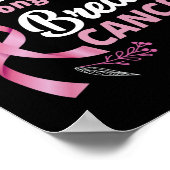 Mijn God is sterker dan borstkankerbewustzijn Poster (Hoek)