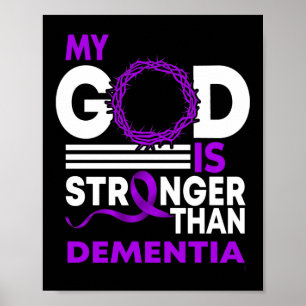 Mijn God is sterker dan dementieneducatie. Poster