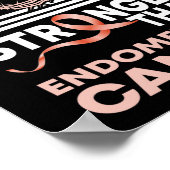 Mijn God is sterker dan endometriumkanker Poster (Hoek)