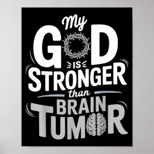 Mijn God Is Sterker Dan Hersentumor Bewustzijn Poster