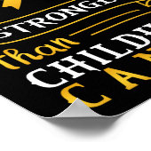 Mijn God is sterker dan kinderkanker Poster (Hoek)