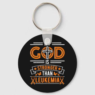 Mijn God is sterker dan Leukemie Survivor Sleutelhanger