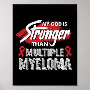 Mijn God is sterker dan multipel myeloom bloed kan Poster