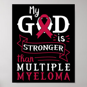 Mijn God Is Sterker Dan Multiple Myeloma Bewustzij Poster