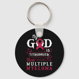 Mijn God Is Sterker Dan Multiple Myeloma Bewustzij Sleutelhanger