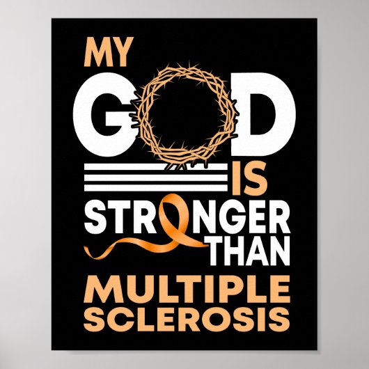 Mijn God is sterker dan multiple sclerose Poster (Voorkant)