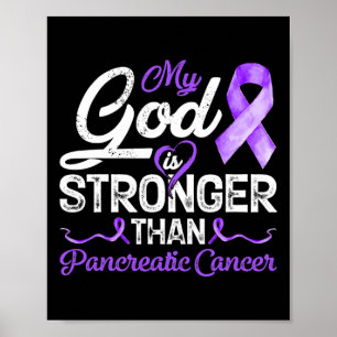 Mijn God is sterker dan pancreatische borstkanker  Poster