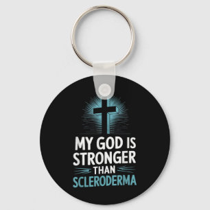 Mijn God is sterker dan sclerodermie Sleutelhanger