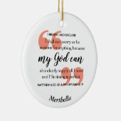 MIJN GOD KAN Christelijk bidden Keramisch Ornament (Rechts)