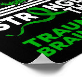 Mijn God sterker dan traumatisch hersenletsel Poster (Hoek)