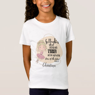 Mijn Goddochter De Ballerina Motiverende Spreuk T-shirt